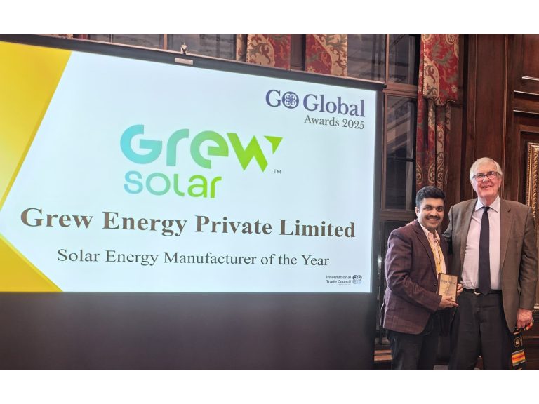 GREW Solar Wins ‘Solar Energy Manufacturer of the Year 2025’ at the Go Global Awards